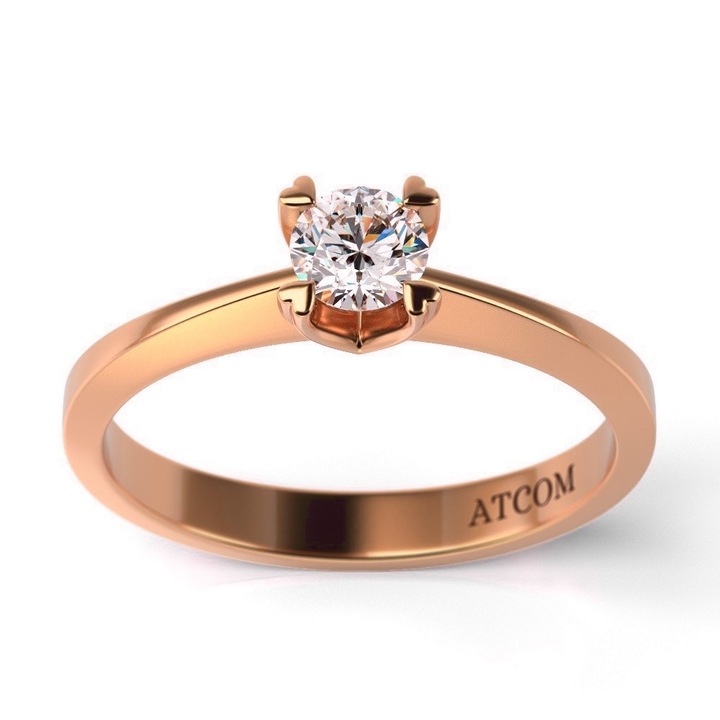 Годежен пръстен Damian от розово злато