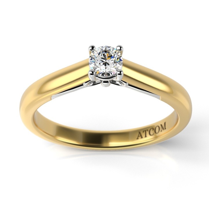 Годежен пръстен модел Beckham, yellow gold