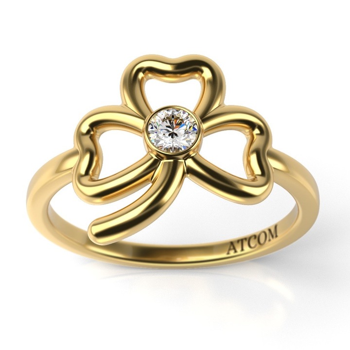 Годежен пръстен от жълто злато Aladdin