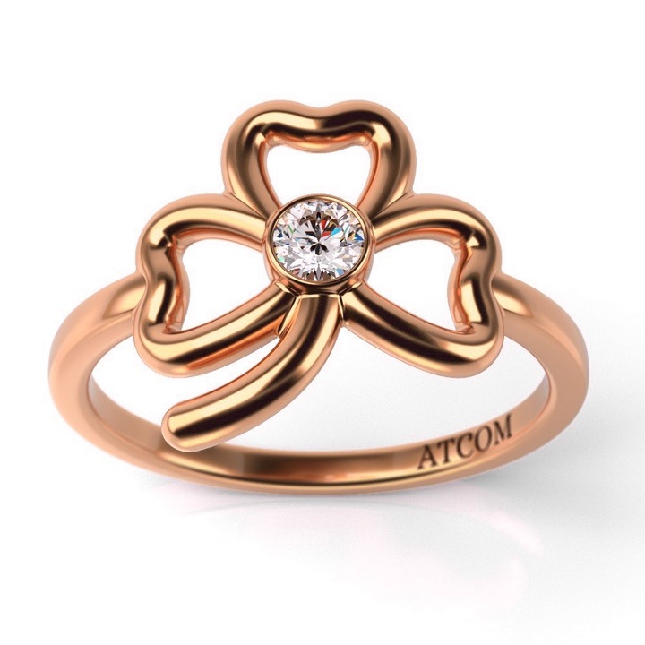 Пръстен, Аладин, Годежен модел, От розово злато