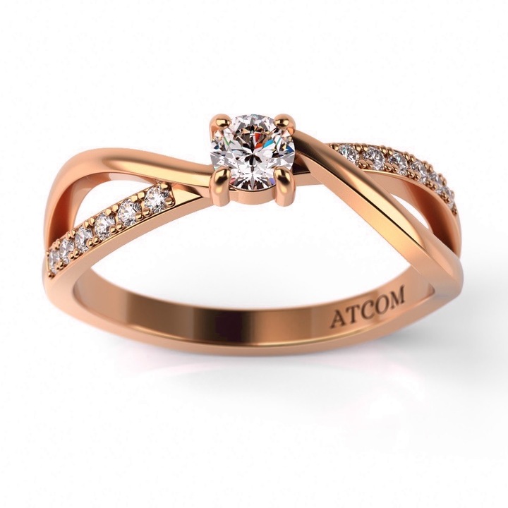 Годежен пръстен Patrik от розово злато