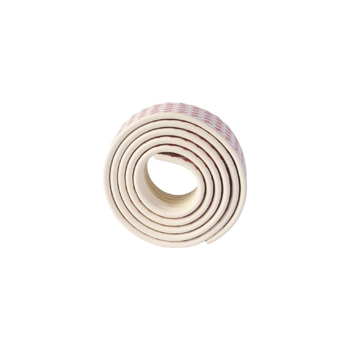 Protectie laterala pentru mobila/pat din spuma EVA, cu o latura adeziva, design eficient, Alb