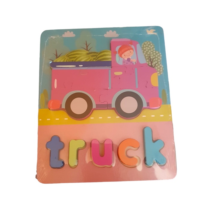2D puzzle, teherautó, 11 db