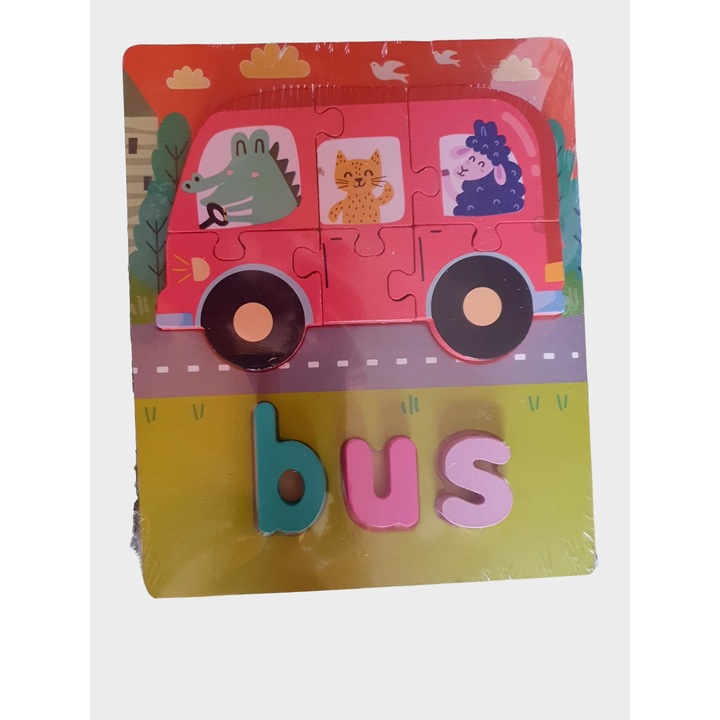 2D puzzle, Autobz, 9 darab