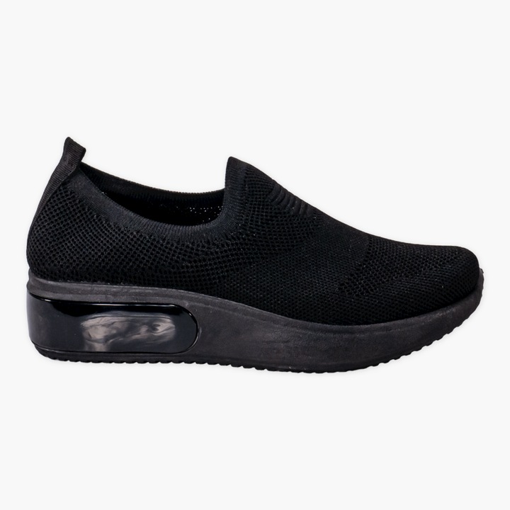 Pantofi sport vanessa negru textil, Negru