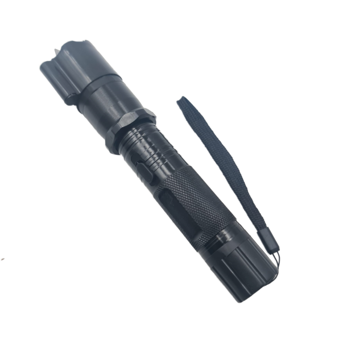 Lanterna cu Electrosoc, Model 288, Reincarcabila, Laser, Aluminiu, 18 cm, Negru, Dalimag