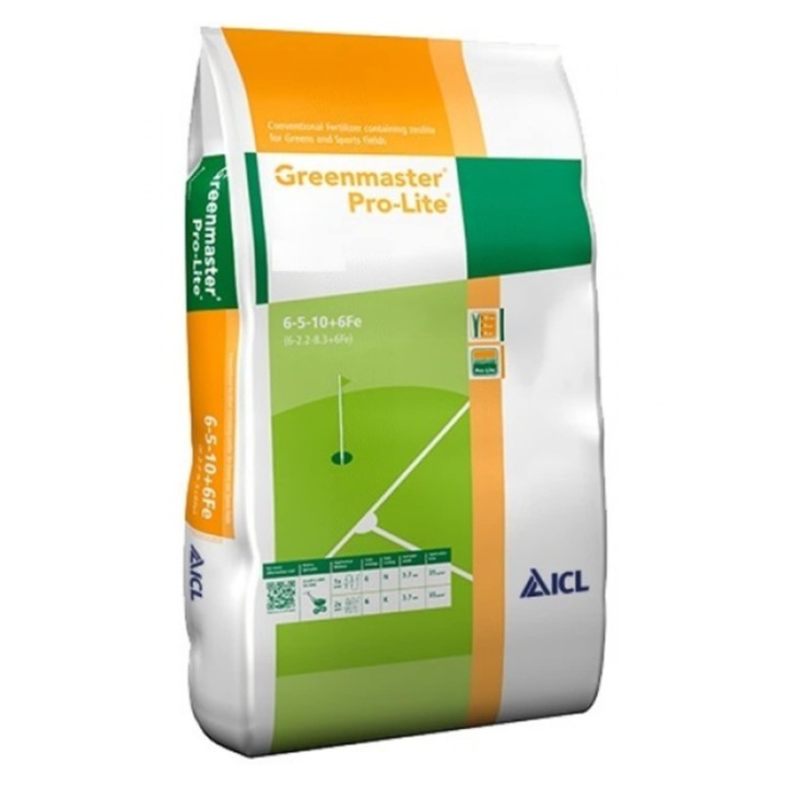 Greenmaster gyeptrágya 06-05-10-6Fe, 25 kg