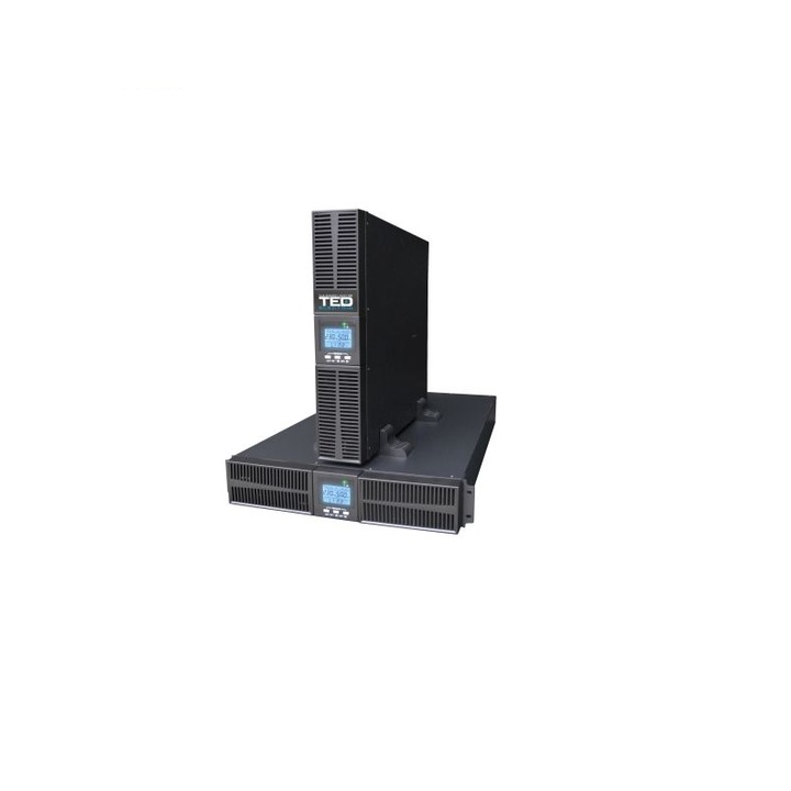 UPS 1000VA rackabil 2U, dubla conversie, management, 1 schuko si 2 IEC, GLOBSTAR A0114966