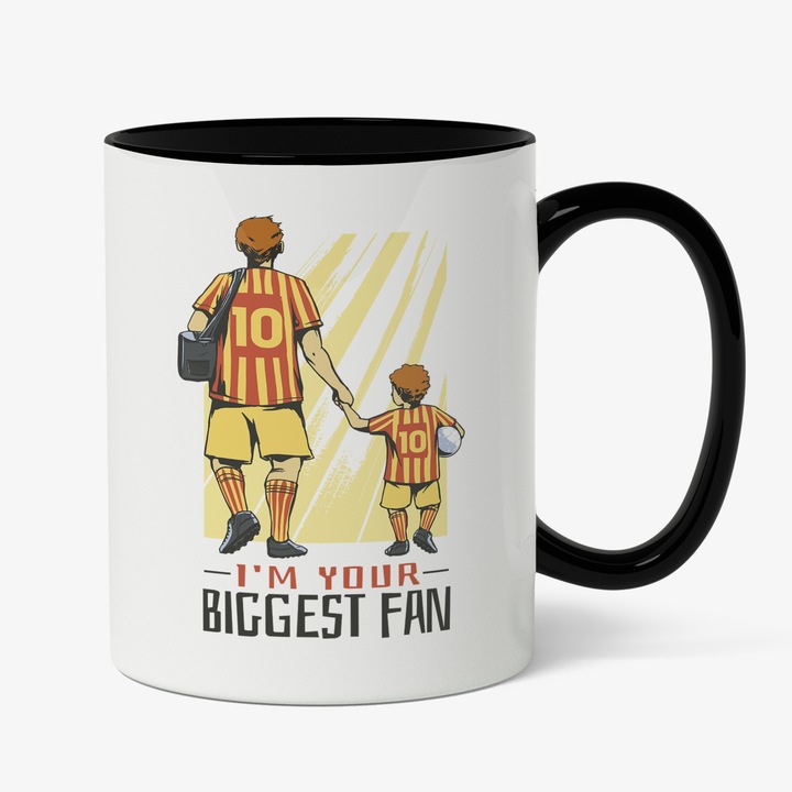 Cana Cu I'm Your Biggest Fan, Relatie Tata-Fiu, Familie, Echipa De Fotbal, Iubitorii De Familie, 330 ml, Maner Negru