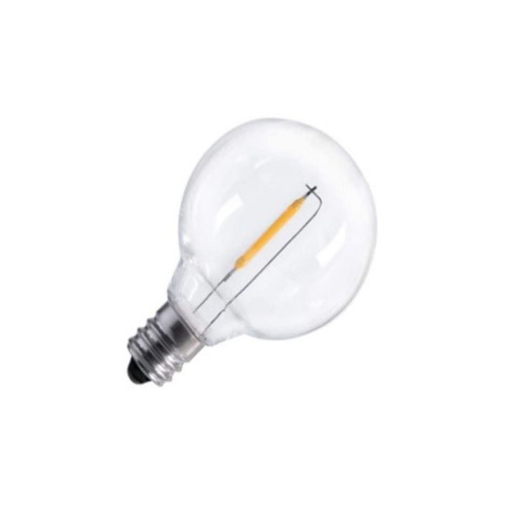 Bec LED G40 0.5W, 2700L, E10, 3V, 45 lm, pentru ghirlanda solara Lohuis