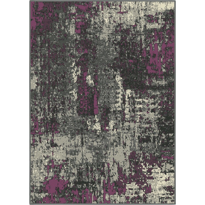 Covor Luna, Design Vintage, Gri-Violet, 235cm x 320cm