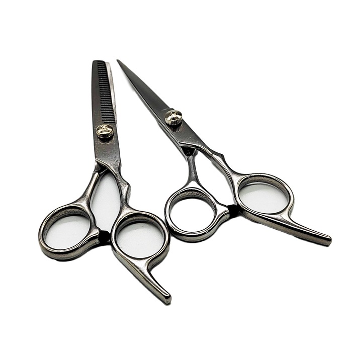 Set 2 Foarfece de Tuns si Filat, usoare, din otel inoxidabil, 17 cm, model 2023, VisionXXI