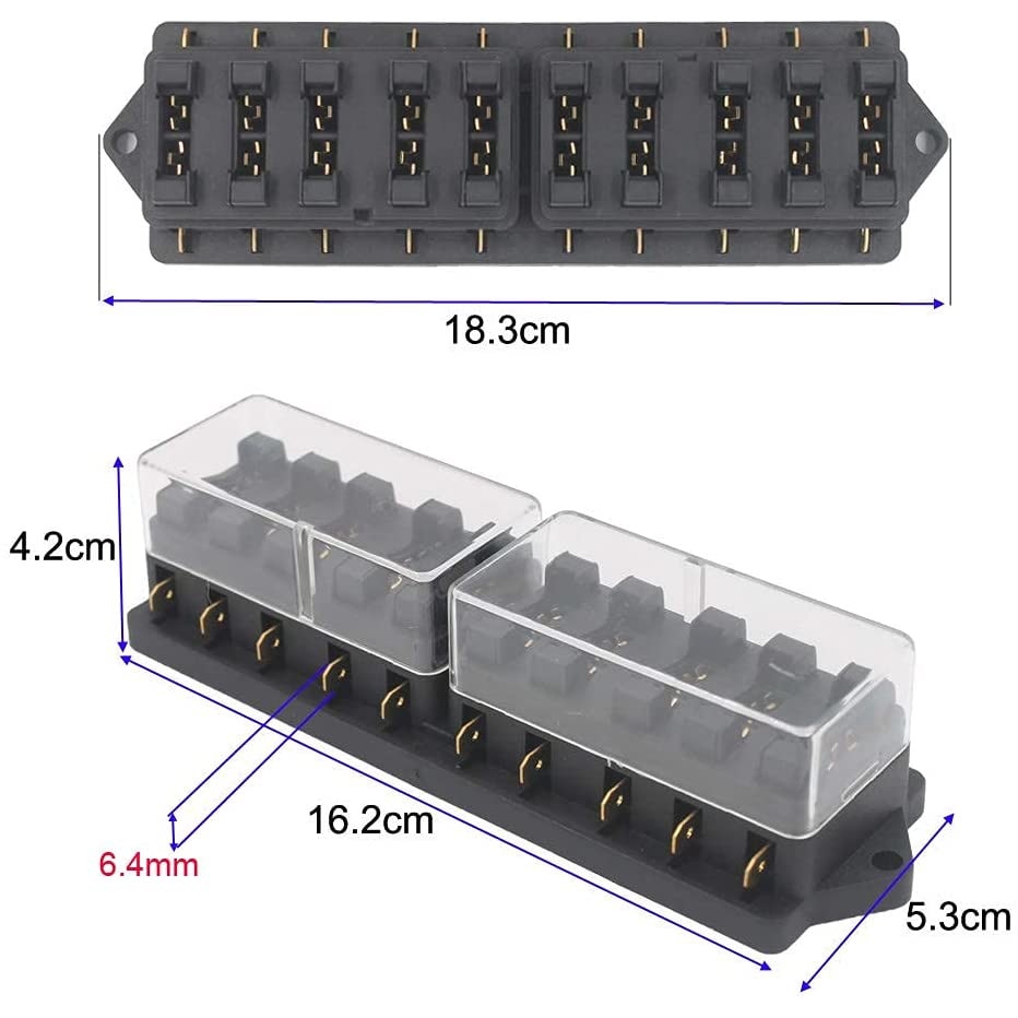 Set di fusibili per auto - Cablematic