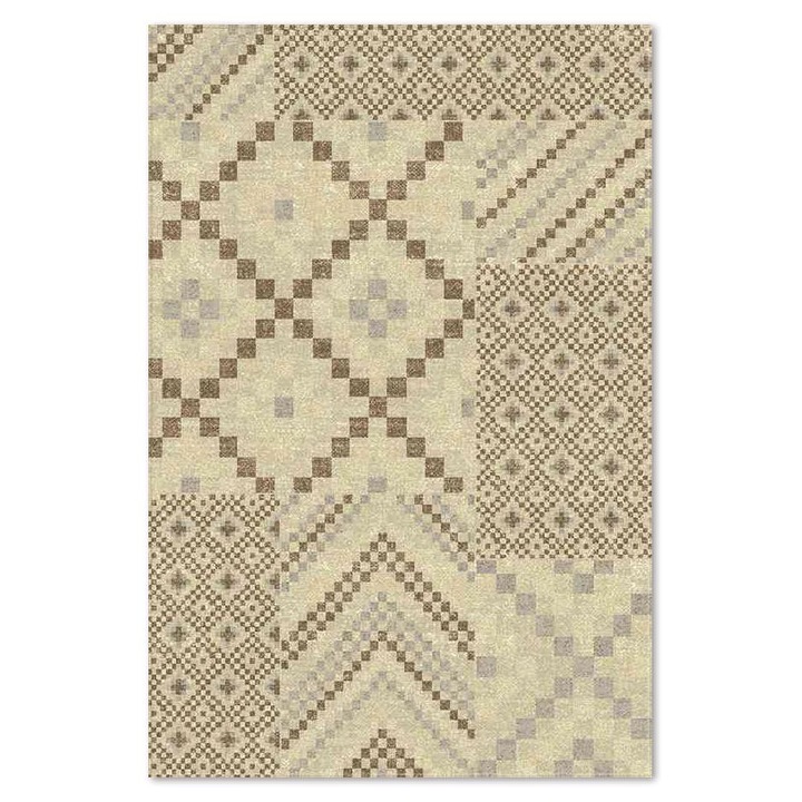 Covor Carpeta sintetic, Colectia Matrix 1671-1-15055, 80 x 150 cm, Multicolor, Model modern