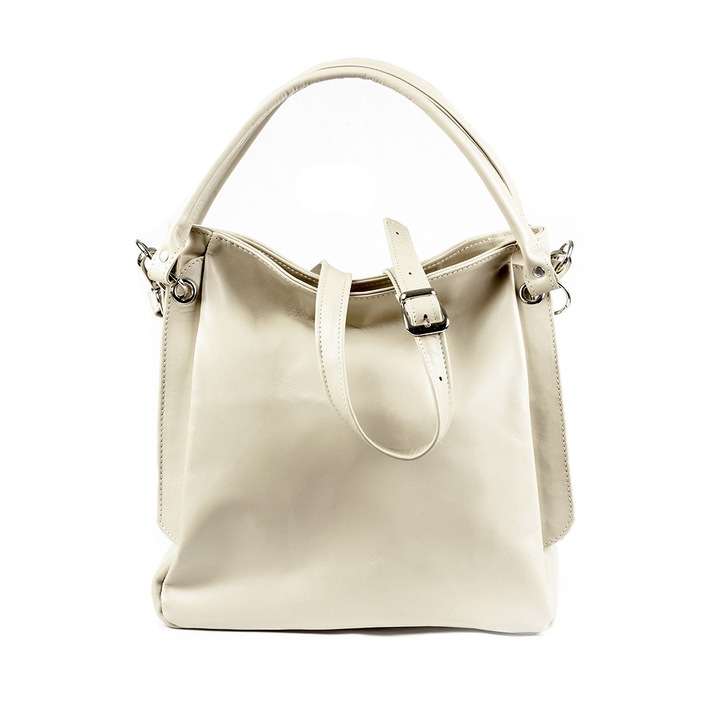 Zea Női táska, természetes bőr, bézs