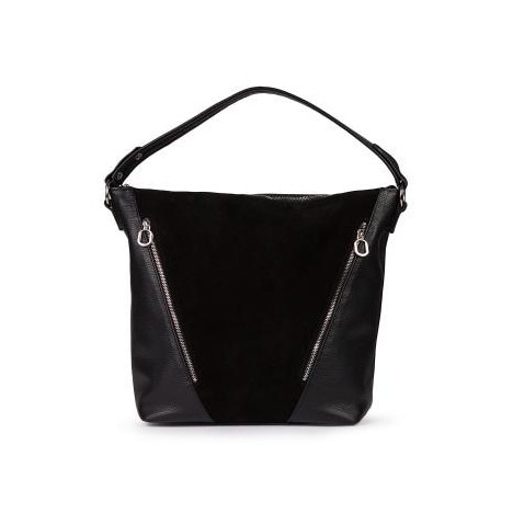 Geanta dama,Zea,piele naturala,neagra