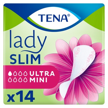 Absorbante pentru incontinenta urinara Tena Lady Slim Ultra Mini, 14 buc Absorbante pentru incontinenta urinara Tena Lady Slim Ultra Mini, 14 buc