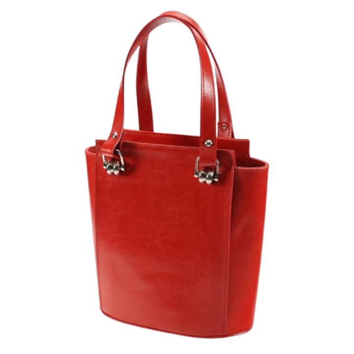 Női bőrtáska, ANNA FELLINI, Elisabeth 8, piros, 25x14x27 cm