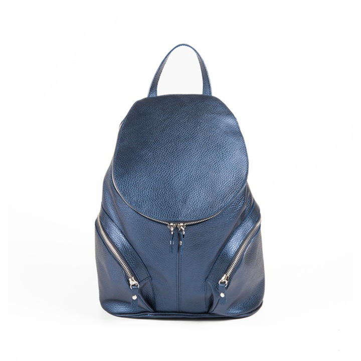 Geanta dama piele, ANNA FELLINI, Danielle S, bleumarin, 29x18x34 cm