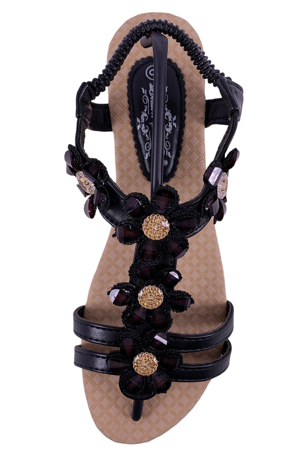 Дамски сандали London Shoe 16460616 15-615, С цветя, На платформа ...