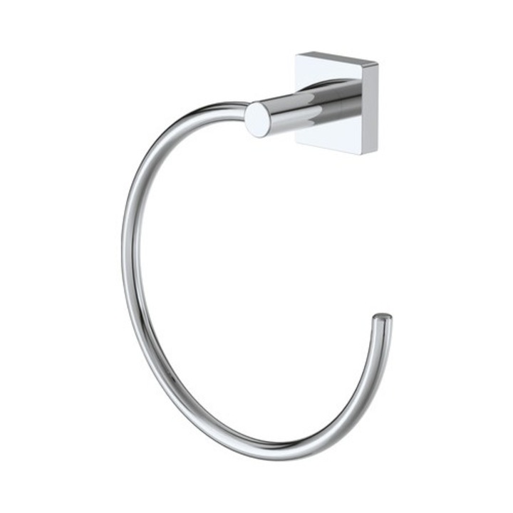 Suport prosop baie tip inel Lenz Rain crom
