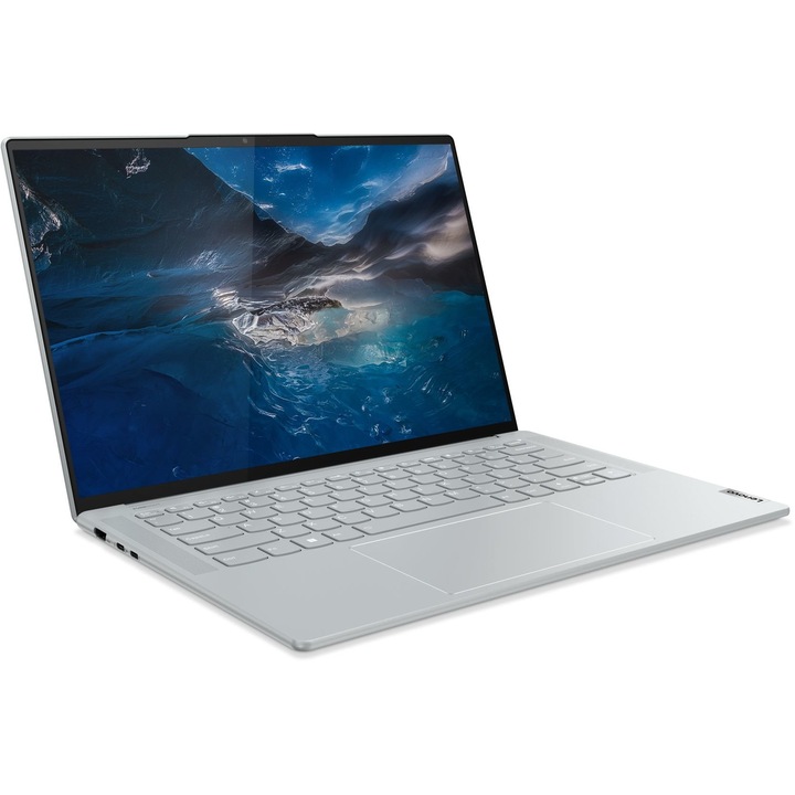 Laptop Lenovo Yoga Slim 7 ProX 14IAH7, 14.5" 3K 3072x1920 IPS 400nits 120Hz, Intel Core i7-12700H 14-core, 16 GB DDR5, 512 GB SSD m2 PCIe, NVIDIA GeForce GTX 1650 4GB GDDR6, Windows 11 Home, Battery 70Wh, Aluminium Case 1.45 kg Cloud Grey