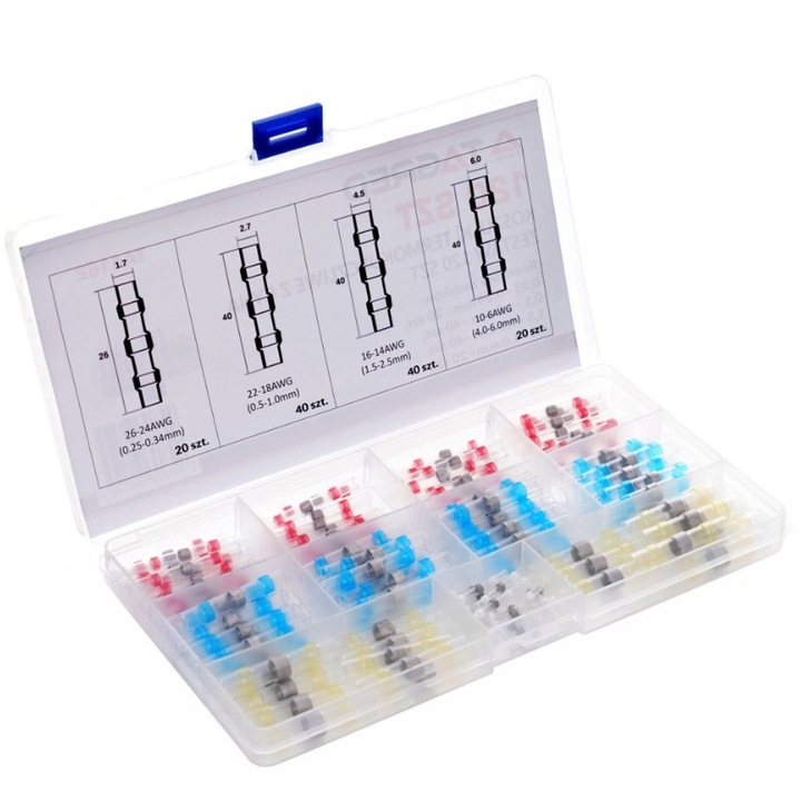 Set tuburi termocontractabile, Tagred TA4162, 120 buc, 1kV