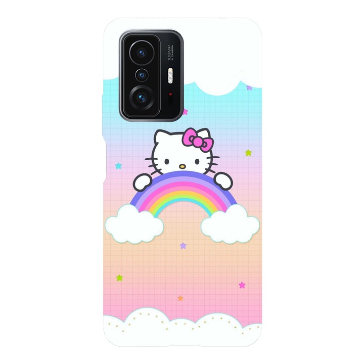 Husa compatibila cu Xiaomi Redmi Note 11 / Redmi Note 11S, Viceversa, model Cloudy star Hello kitty, Silicon, TPU