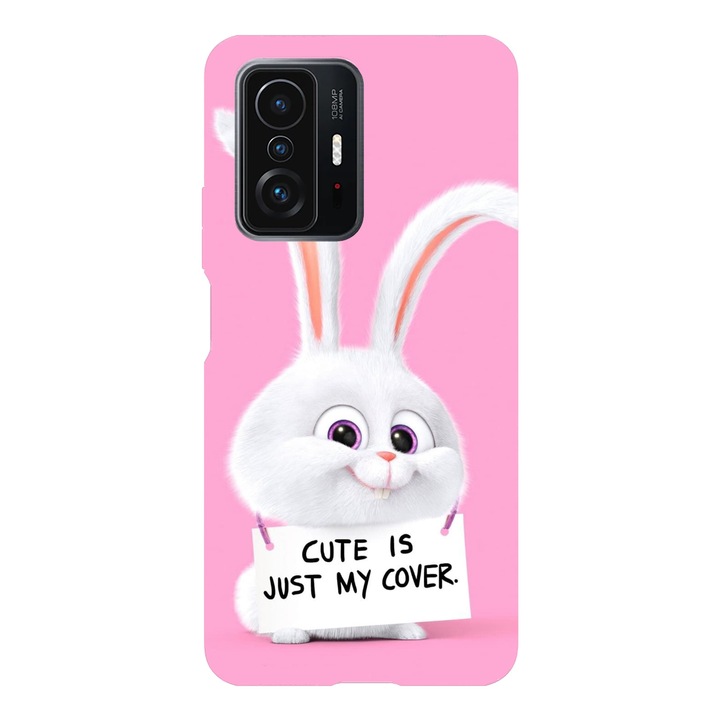 Husa compatibila cu Xiaomi Redmi Note 11 / Redmi Note 11S, Viceversa, model Cute is just my cover pink edition The Secret Life of Pets, Silicon, TPU
