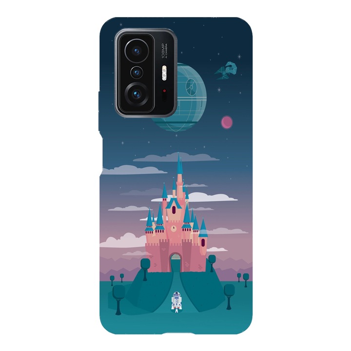 Husa compatibila cu Xiaomi Redmi Note 11 / Redmi Note 11S, Viceversa, model Death Star Disney castle, Silicon, TPU