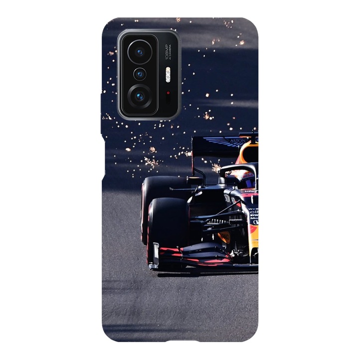 Husa compatibila cu Xiaomi Redmi Note 11 / Redmi Note 11S, Viceversa, model Aston Martin Sparks Formula 1 Red Bull, Silicon, TPU