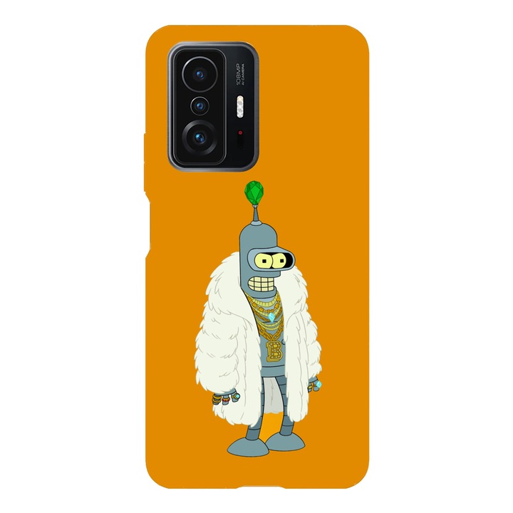 Husa compatibila cu Xiaomi Redmi Note 11 / Redmi Note 11S, Viceversa, model Bling bling Bender Futurama, Silicon, TPU