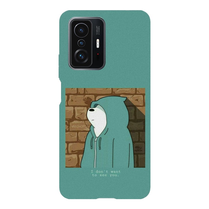 Калъф, съвместим с Xiaomi Mi 10T Lite, Viceversa, модел I dont want to see you We bare bears, Silicon, TPU