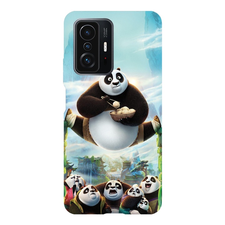 Husa compatibila cu Xiaomi Redmi Note 11 / Redmi Note 11S, Viceversa, model Kung fu pandas lunch, Silicon, TPU