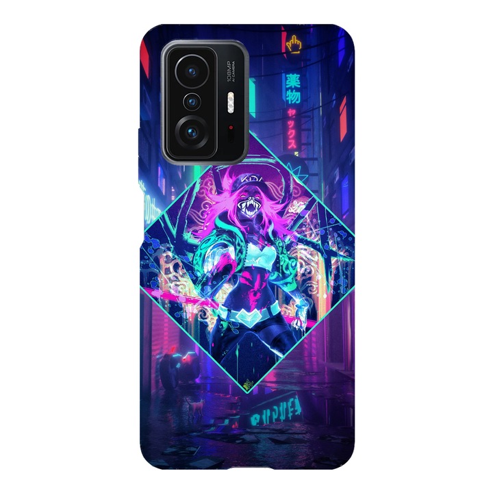 Husa compatibila cu Xiaomi Redmi Note 11 / Redmi Note 11S, Viceversa, model Neon Akali, Silicon, TPU