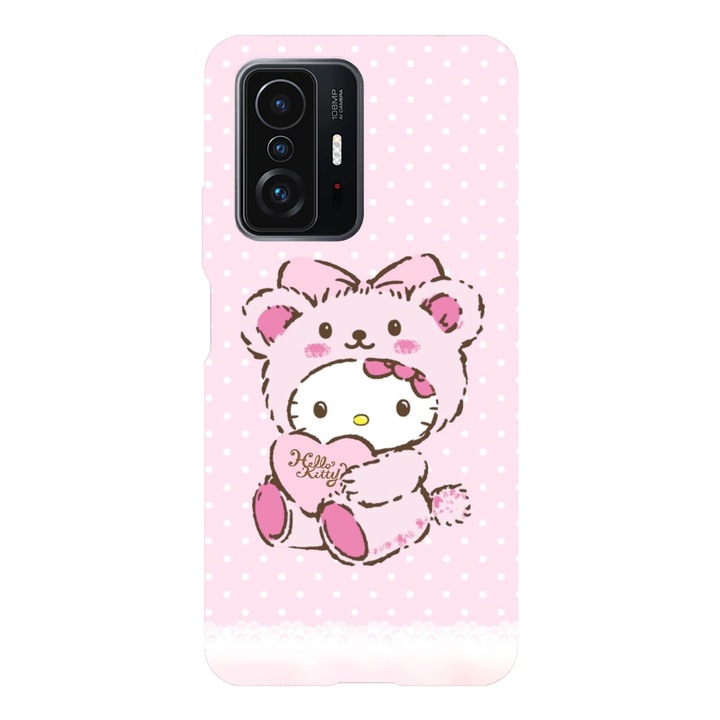 Husa compatibila cu Xiaomi Redmi Note 11 / Redmi Note 11S, Viceversa, model Hello kitty cute bear costume, Silicon, TPU