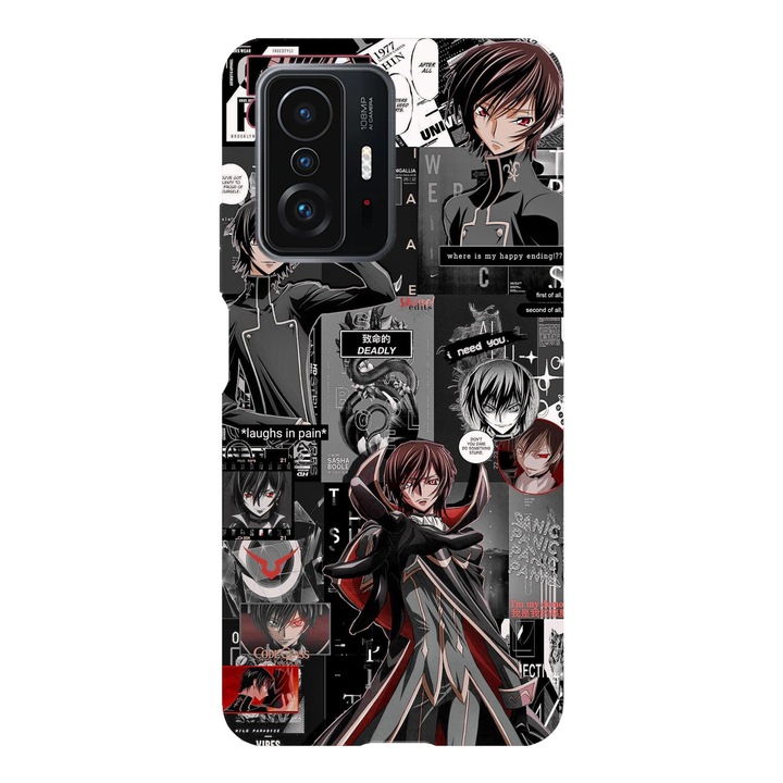 Капак, съвместим с Xiaomi Redmi Note 11 Pro, Viceversa, модел Lelouch vi Britannia Code Geass, силикон, TPU