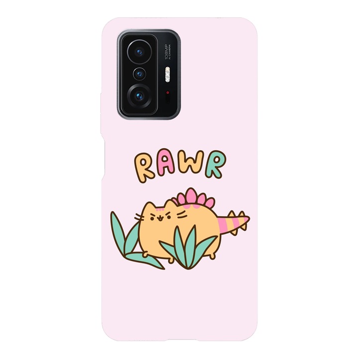 Husa compatibila cu Xiaomi Mi 10T / Mi 10T Pro, Viceversa, model Rawr Pusheen, Silicon, TPU