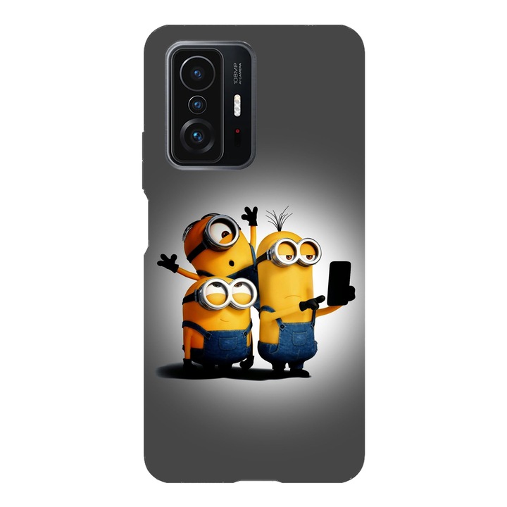 Husa compatibila cu Xiaomi Redmi Note 11 / Redmi Note 11S, Viceversa, model Minions Selfie, Silicon, TPU