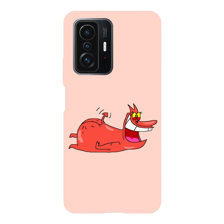 Капак, съвместим с Xiaomi 11T / Xiaomi 11T Pro, обратното, The red guy Cow and Chicken модел, силикон, TPU