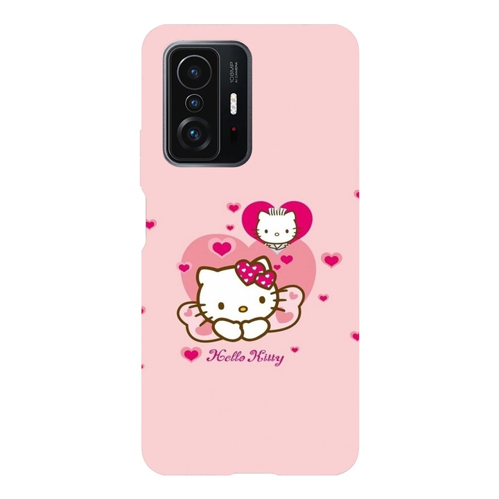 Husa compatibila cu Xiaomi Redmi Note 12 Pro, Viceversa, model Pinky Hello kitty, Silicon, TPU