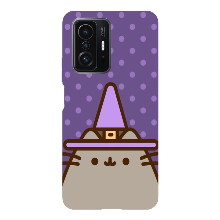 Husa compatibila cu Xiaomi Redmi Note 11 / Redmi Note 11S, Viceversa, model Wizzard Pusheen, Silicon, TPU