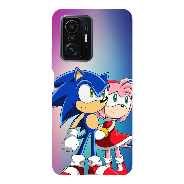 Husa compatibila cu Xiaomi Redmi Note 11 / Redmi Note 11S, Viceversa, model Sonic and Amy, Silicon, TPU