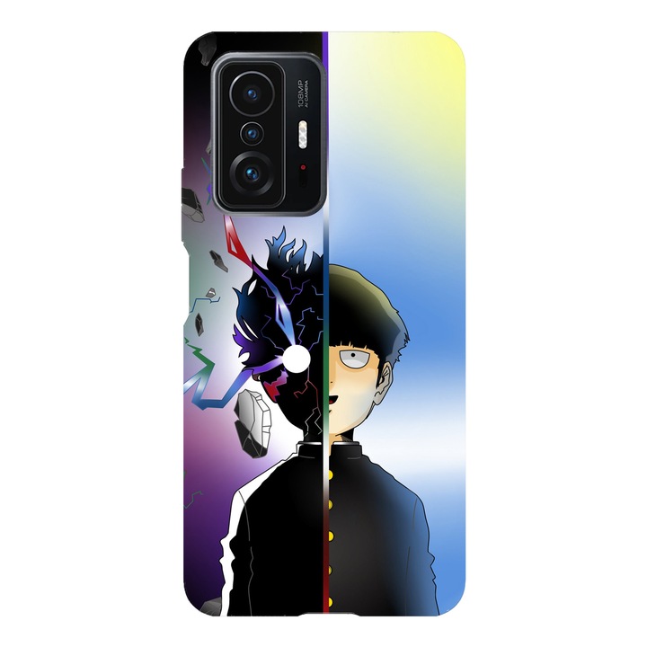Husa compatibila cu Xiaomi Redmi Note 11 / Redmi Note 11S, Viceversa, model Shigeo Kageyama Mob Psycho 100, Silicon, TPU