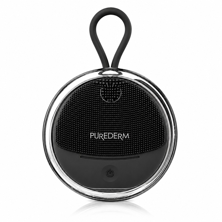 Силиконова звукова четка за лице Purederm Черна