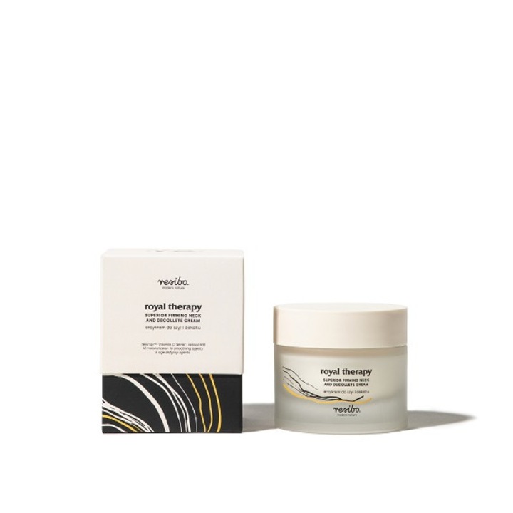 Nyak és dekoltázs krém Royal Therapy, Resibo, Lifting/Kisimító/Ránctalanító, 50 ml