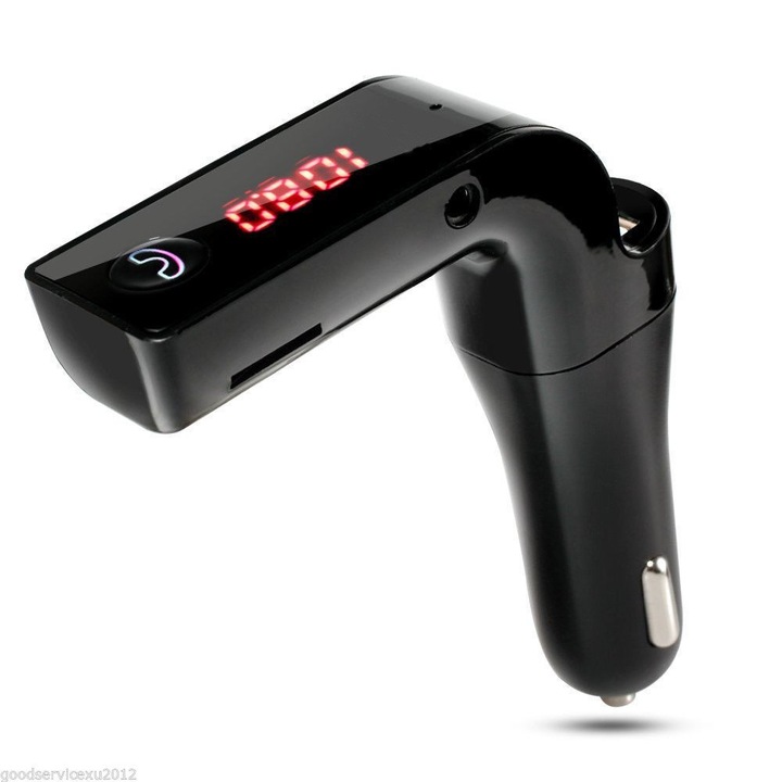 Трансмитер FM Zik Bluetooth G7, Черен