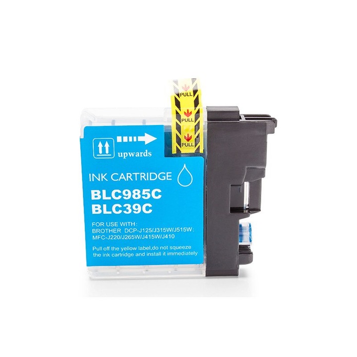 Cartus cerneala (inkjet), marca TIN, model LC-985 Cyan - 650 pagini (12 ml)