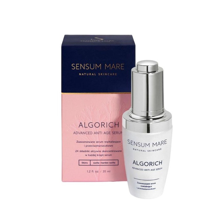 Algorich bőrszérum, Sensum Mare, Száraz és nagyon száraz bőrre, Ránctalanító, 35 ml