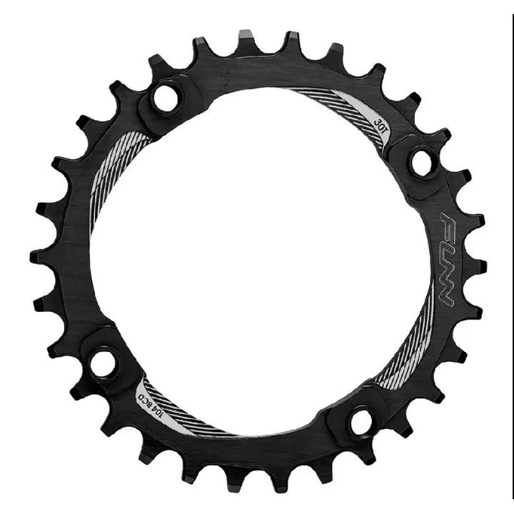 Foaie angrenaj, Funny, Aluminiu, 36T, 11 viteze, Negru